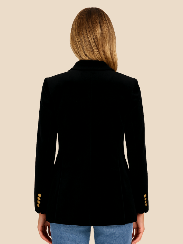Emerald Grace | Women’s Velvet Blazer